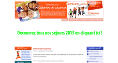 Desktop Screenshot of colonies-de-vacances.gentiane-en-piste.fr