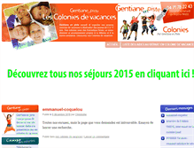 Tablet Screenshot of colonies-de-vacances.gentiane-en-piste.fr